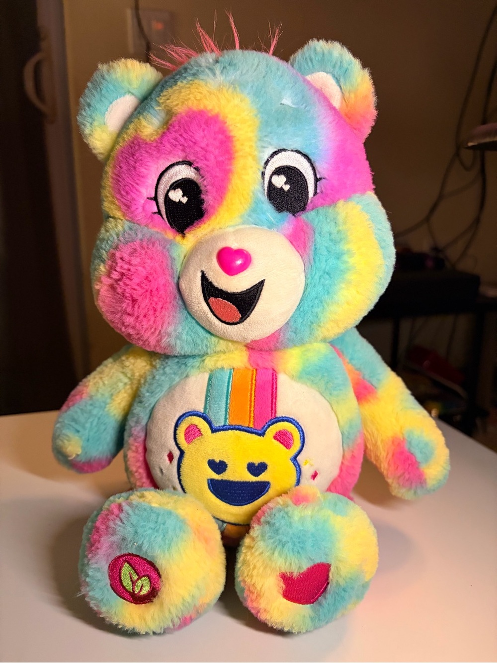Carebear Plush Rainbow Multicolor Bear Stuffed Toy